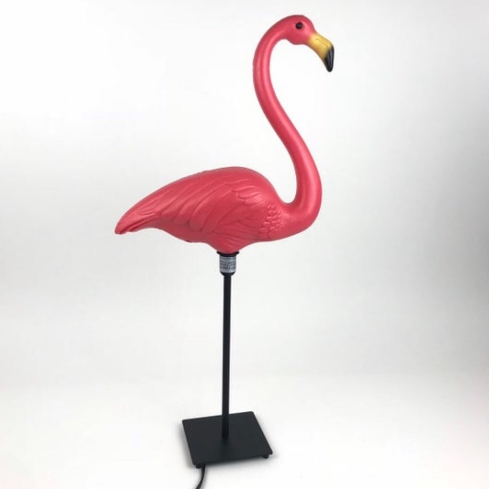 Pink Flamingo Lamp Vintage Home Decor RV Kitsch
